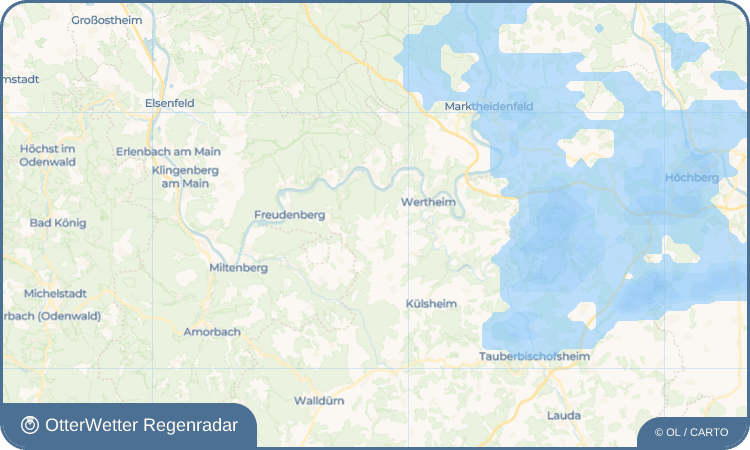 OtterWetter Regenradar-Widget Nassig