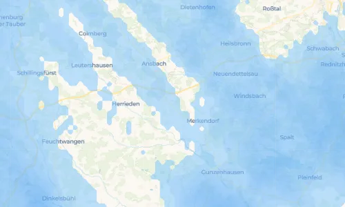 Regenradar Vorschaubild - Aktuelle Niederschläge in Nehdorf und Umgebung