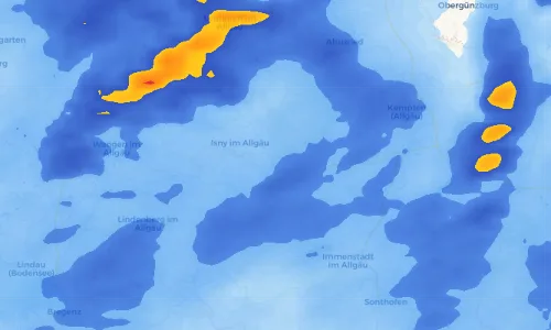 Regenradar Vorschaubild - Aktuelle Niederschläge in Nellenbruck und Umgebung