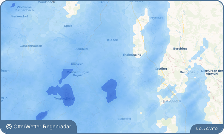 Widget-Vorschau für Nennslingen Wetter-Widget-Vorschau mit Vorhersagedaten für Nennslingen