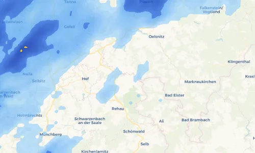 Regenradar Vorschaubild - Aktuelle Niederschläge in Nentschau und Umgebung