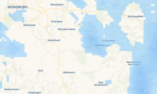 Regenradar Vorschaubild - Aktuelle Niederschläge in Nenzenheim und Umgebung