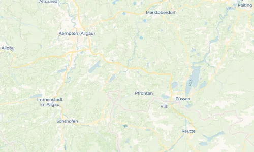 Regenradar Nesselwang: aktuelle Niederschläge in Nesselwang und Umgebung, Stand 30. Oktober 2026 um 16:45 Uhr