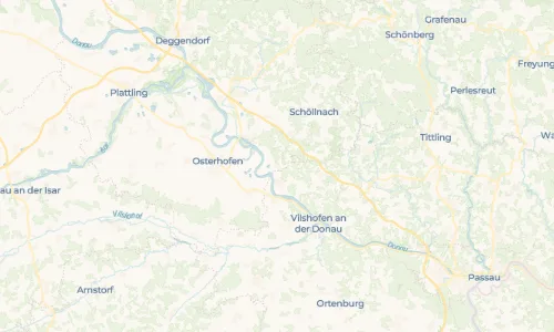 Regenradar-Vorschau: aktuelle Niederschläge in Neßlbach und Umgebung