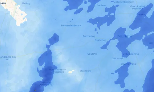 Regenradar Vorschaubild - Aktuelle Niederschläge in Neubau Wohnhaus Apostelholzweg 14e und Umgebung