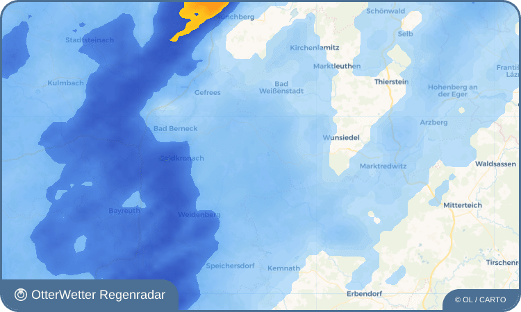 Widget-Vorschau für Neubau Wetter-Widget-Vorschau mit Vorhersagedaten für Neubau