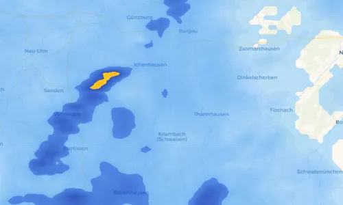 Regenradar Vorschaubild - Aktuelle Niederschläge in Neuburg an der Kammel und Umgebung