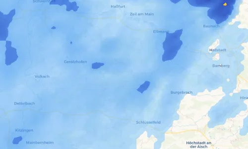 Regenradar Vorschaubild - Aktuelle Niederschläge in Neudorf b. Ebrach und Umgebung