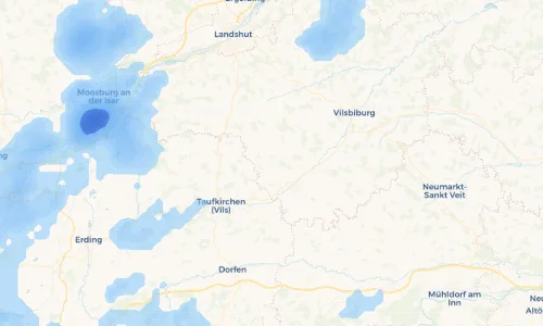 Regenradar Vorschaubild - Aktuelle Niederschläge in Neufraunhofen und Umgebung