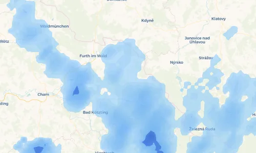 Regenradar Vorschaubild - Aktuelle Niederschläge in Neukirchen beim Heiligen Blut und Umgebung