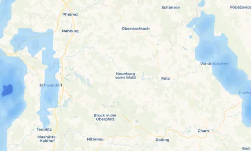 Regenradar Vorschaubild - Aktuelle Niederschläge in Neunburg vorm Wald und Umgebung