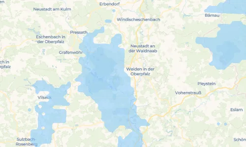 Regenradar Vorschaubild - Aktuelle Niederschläge in Neunkirchen bei Weiden und Umgebung