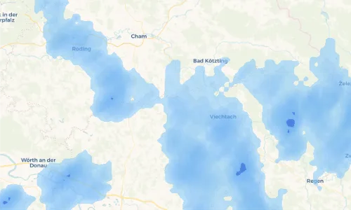 Regenradar Vorschaubild - Aktuelle Niederschläge in Neurandsberg und Umgebung