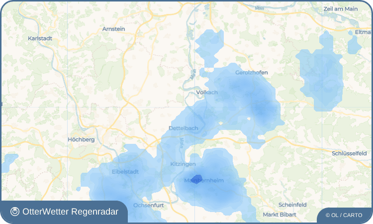 OtterWetter Regenradar-Widget Neuses am Berg