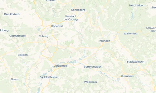 Regenradar Vorschaubild - Aktuelle Niederschläge in Neuses am Brand und Umgebung