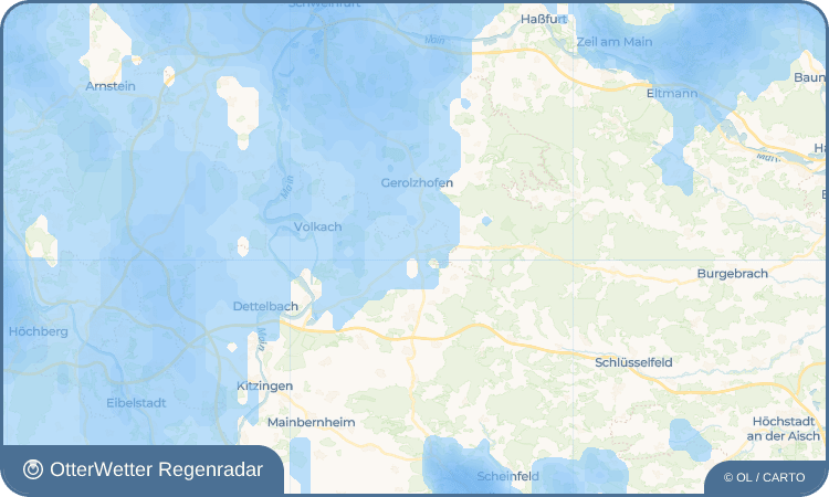 OtterWetter Regenradar-Widget Neuses am Sand
