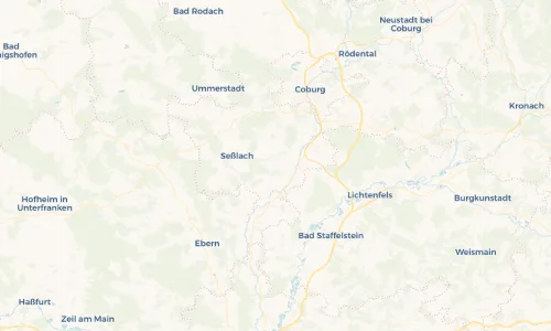 Regenradar Vorschaubild - Aktuelle Niederschläge in Neuses an den Eichen und Umgebung