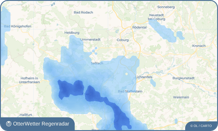 OtterWetter Regenradar-Widget Neuses an den Eichen
