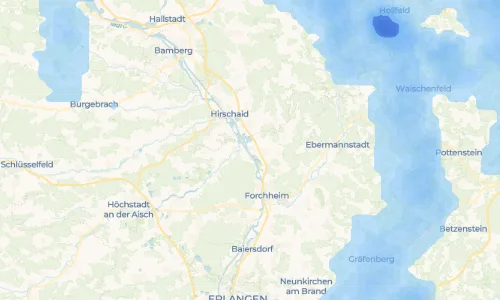 Regenradar Vorschaubild - Aktuelle Niederschläge in Neuses an der Regnitz und Umgebung