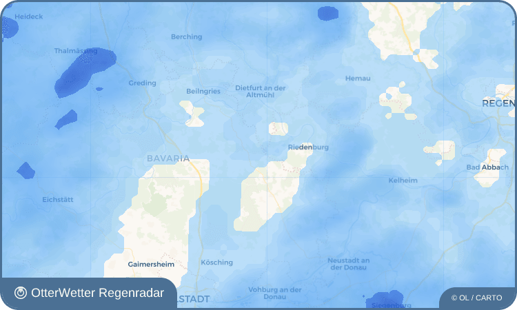 Wetter-Widget-Vorschau mit Vorhersagedaten für Neuses