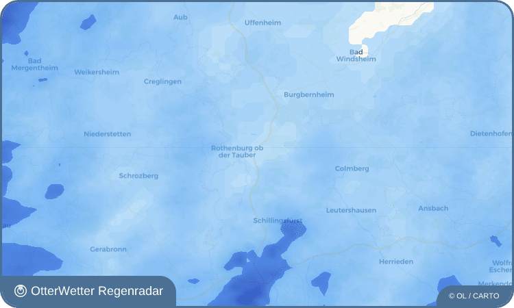 OtterWetter Regenradar-Widget Neusitz