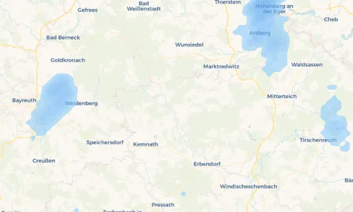 Regenradar Vorschaubild - Aktuelle Niederschläge in Neusorg und Umgebung