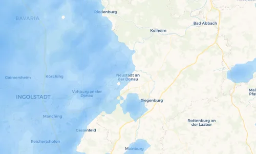Regenradar Vorschaubild - Aktuelle Niederschläge in Neustadt an der Donau und Umgebung