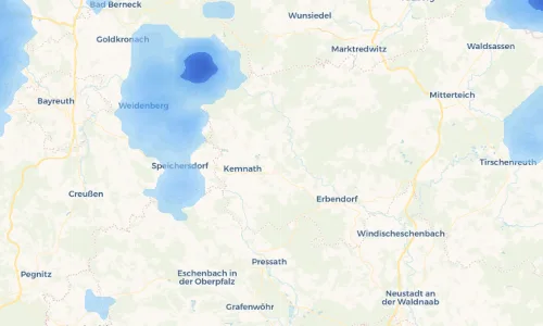 Regenradar Vorschaubild - Aktuelle Niederschläge in Neusteinreuth und Umgebung