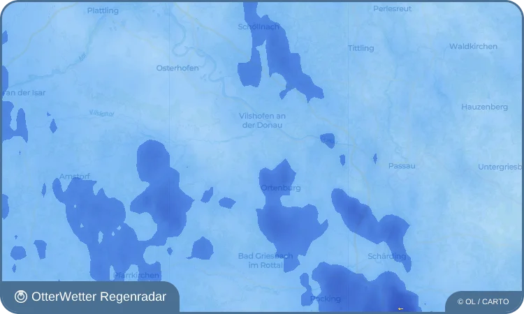 Wetter-Widget-Vorschau mit Vorhersagedaten für Neustift