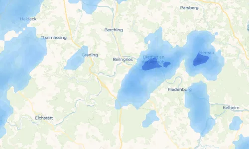 Regenradar Vorschaubild - Aktuelle Niederschläge in Neuzell und Umgebung