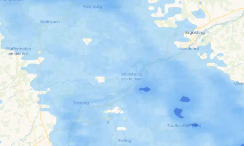 Regenradar-Vorschau: aktuelle Niederschläge in Niederambach und Umgebung
