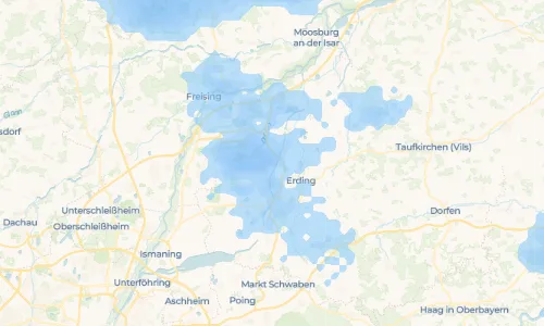 Regenradar Vorschaubild - Aktuelle Niederschläge in Niederding und Umgebung