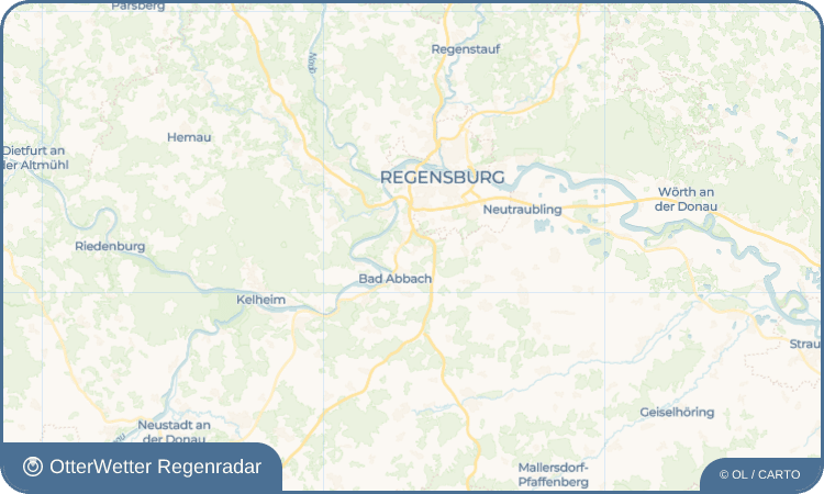 OtterWetter Regenradar-Widget Niedergebraching