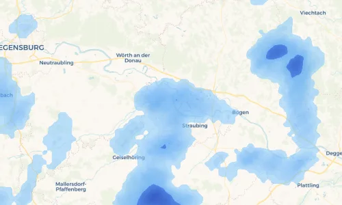 Regenradar Vorschaubild - Aktuelle Niederschläge in Niedermotzing und Umgebung