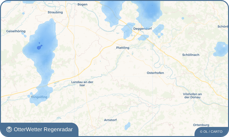 OtterWetter Regenradar-Widget Niederpöring