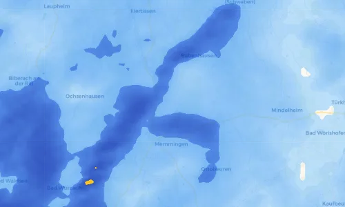 Regenradar Vorschaubild - Aktuelle Niederschläge in Niederrieden und Umgebung