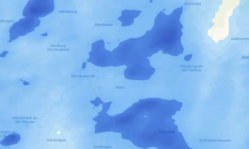 Regenradar Vorschaubild - Aktuelle Niederschläge in Niederschönenfeld und Umgebung