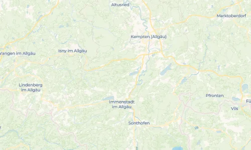 Regenradar Niedersonthofen: aktuelle Niederschläge in Niedersonthofen und Umgebung, Stand 18. Oktober 2026 um 7:15 Uhr