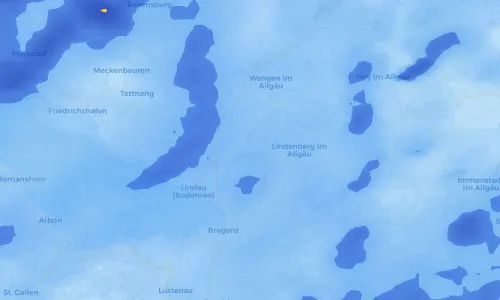 Regenradar Vorschaubild - Aktuelle Niederschläge in Niederstaufen und Umgebung