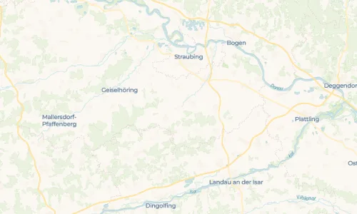 Regenradar Vorschaubild - Aktuelle Niederschläge in Niedersunzing und Umgebung