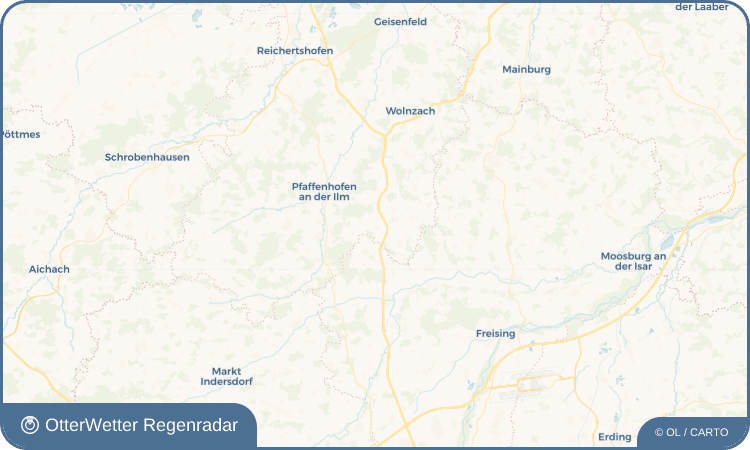 OtterWetter Regenradar-Widget Niederthann