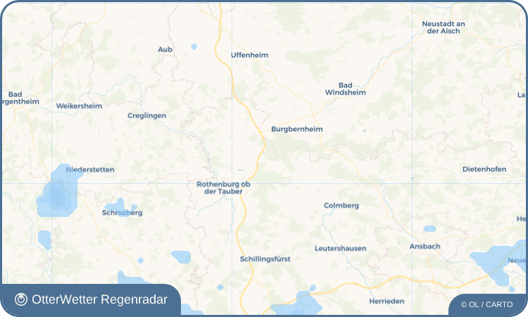 Wetter-Widget-Vorschau mit Vorhersagedaten für Nordenberg