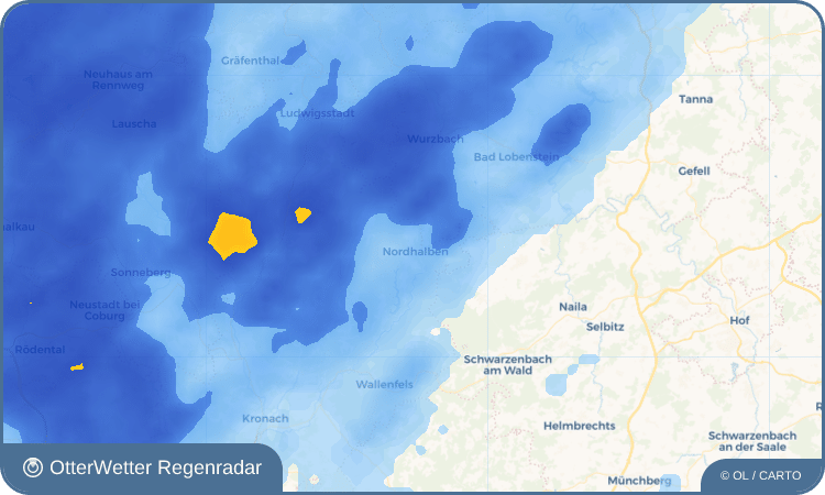 OtterWetter Regenradar-Widget Nordhalben