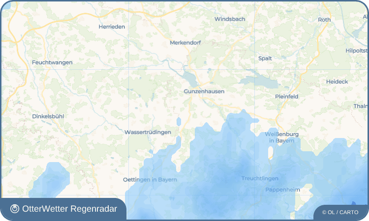 OtterWetter Regenradar-Widget Nordstetten