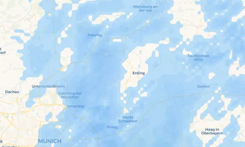 Regenradar Vorschaubild - Aktuelle Niederschläge in Notzing und Umgebung