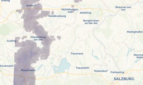 Regenradar Vorschaubild - Aktuelle Niederschläge in Nunbichl und Umgebung