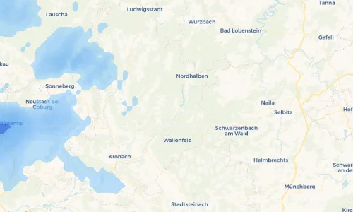Regenradar Vorschaubild - Aktuelle Niederschläge in Nurn und Umgebung