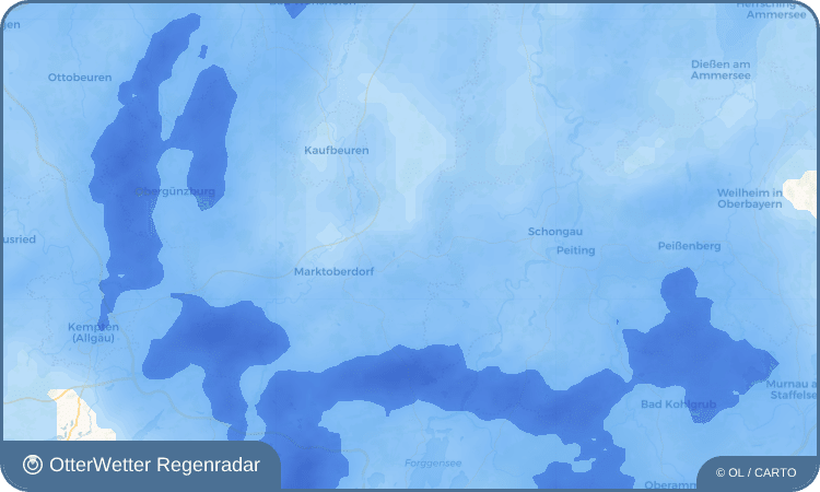Widget-Vorschau für Ob Wetter-Widget-Vorschau mit Vorhersagedaten für Ob