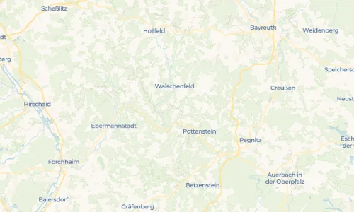 Regenradar Oberailsfeld: aktuelle Niederschläge in Oberailsfeld und Umgebung, Stand 19. Oktober 2026 um 7:10 Uhr