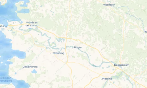 Regenradar Oberalteich: aktuelle Niederschläge in Oberalteich und Umgebung, Stand 23. Oktober 2026 um 16:50 Uhr